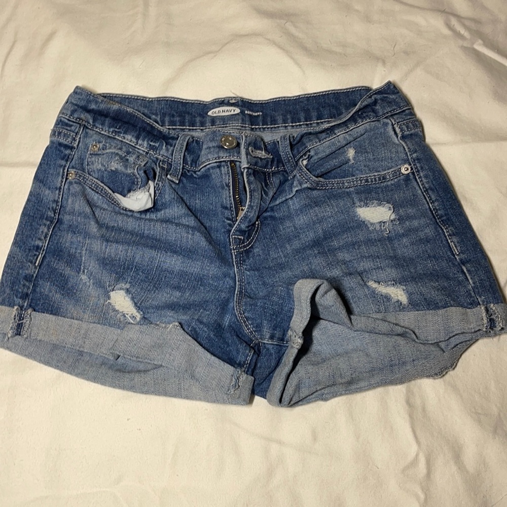 Old navy boyfriend shorts w Kermit ( size 2 )